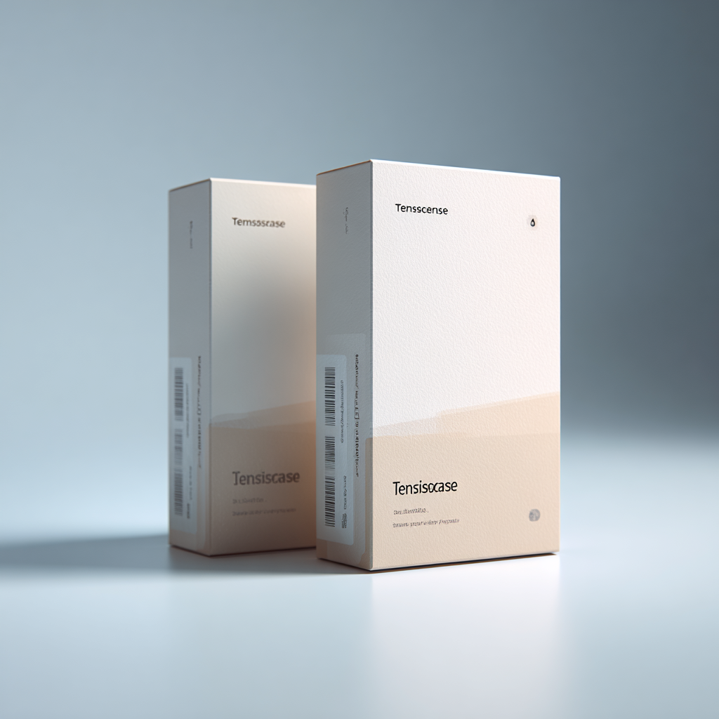 product package on neutral background